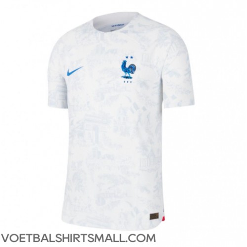 Frankrijk Theo Hernandez #22 Voetbalkleding Uitshirt WK 2022 Korte Mouwen